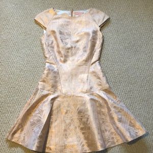 Ted Baker London Rose Gold Detail Dress Size 1